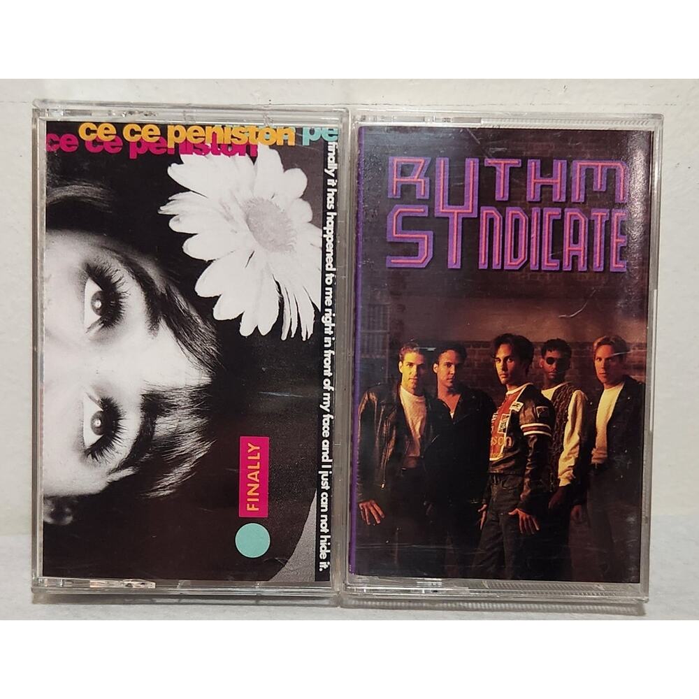 Ce Ce Peniston Finally & Rythm Syndicate Tested Cassettes (1991,1992) Pre-owned